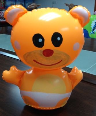 Cute Winnie Pooh Inflatable Water Toys For Kids Orangele Color