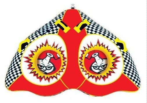 Butterfly Shape Water Towable Tube Pvc Nylon Covered For Two Persons