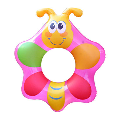 Cute Butterfly PVC Inflatable Swimming Rings For Kids / Toddler