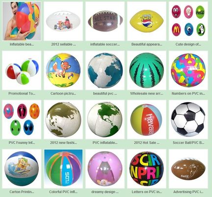 Watermelon PVC Big Inflatable Beach Balls With Logo For Children