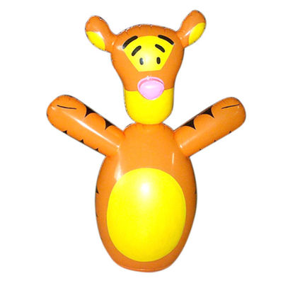 Cute Tiger Inflatable Water Toys For Child , Garden Palm Hands Toy