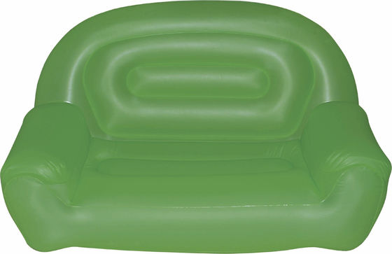 Portable PVC Inflatable Sofa Chair Soft Green , 0.4mm Thick