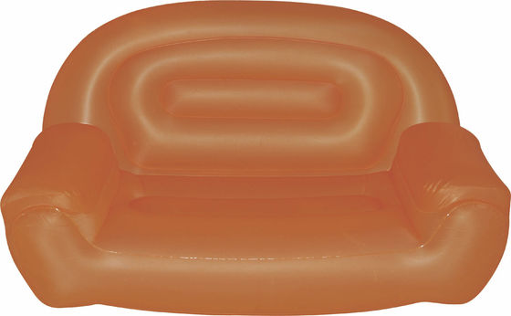 Cyan Inflatable Sofa Chair Portable , Eco-Friendly PVC Blow Up Sofa