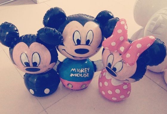 Funny Micky Pvc Inflatable Water Toys For Outdoors Or Garden Parties