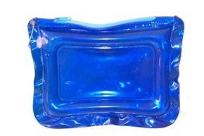 Bule 0.30MM Clear PVC Bags With Zipper For Cosmetic Packaging