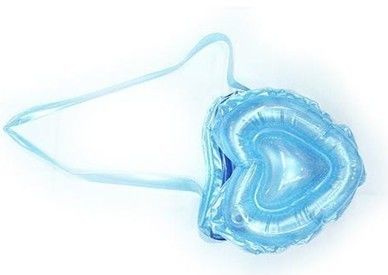 Lovely Green Small Clear PVC Bags Backpack , Beauty Transparent Handbag