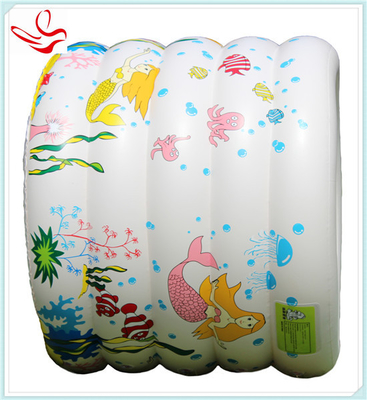 Durable PVC Round Kids Inflatable Swimming Pools Five Layers , 96X72cm