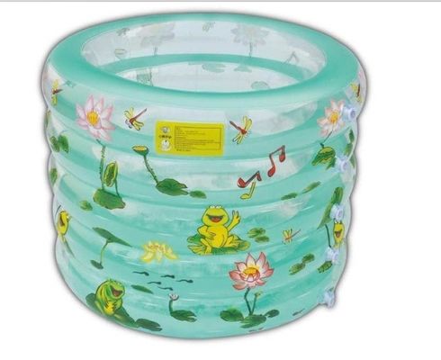 Transparent Inflatable Swimming Pools Five Ring With Double Bottom