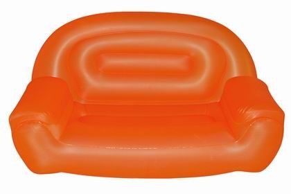 Portable PVC Inflatable Sofa Chair Soft Green , 0.4mm Thick