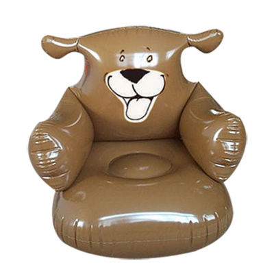 Comfortable Animal Inflatable Sofa Chair 0.3mm Pvc For Kids