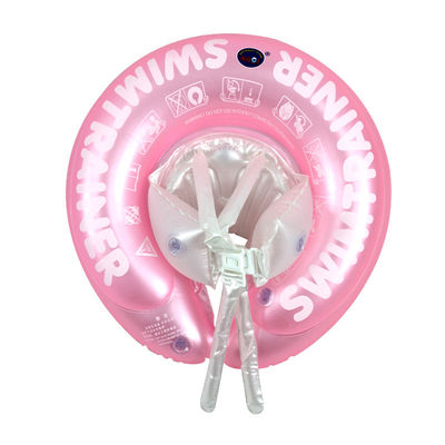 0.28mm PVC Durable Blue Inflatable Swimming Rings Comfortable For Babies