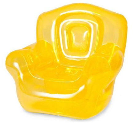 Home Inflatable Sofa Chair Yellow For Small Living Room