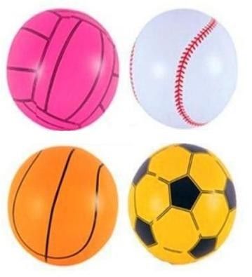 Eco-Friendly PVC Inflatable Beach Balls , Safe Inflatable Soccer For Kids