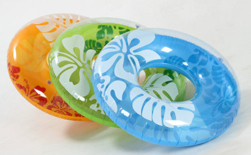 Plastic Inflatable Swim Ring For Adult Eco-friendly 0.18mm Thickness