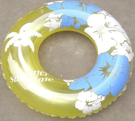 PVC Water Inflatable Swimming Rings For Kids , Plastic Air Swim Tubs