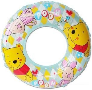 Verney Printed Inflatable Swimming Rings Plastic , PVC Swim Tubes