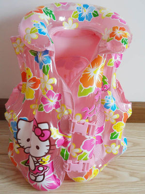Hello Kitty Durable Inflatable Swimming Rings For Kids Pink
