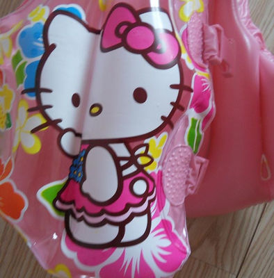 Hello Kitty Durable Inflatable Swimming Rings For Kids Pink