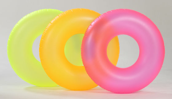 Infant Inflatable Swimming Rings Transparent Grass Green For Water Game