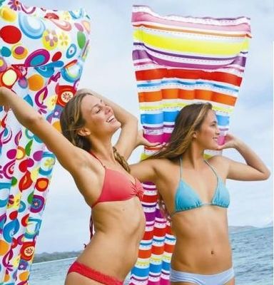 PVC Long Inflatable Full Size Air Mattress For Family Water Sports