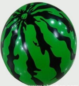 Watermelon PVC Big Inflatable Beach Balls With Logo For Children