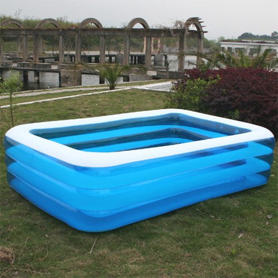 Giant Inflatable Swimming Pools Square For Family Use 0.18mm PVC