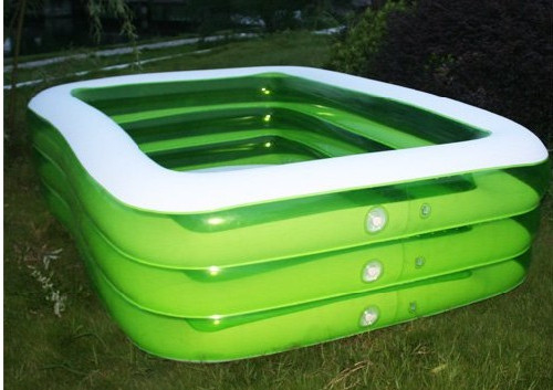 Giant Inflatable Swimming Pools Square For Family Use 0.18mm PVC