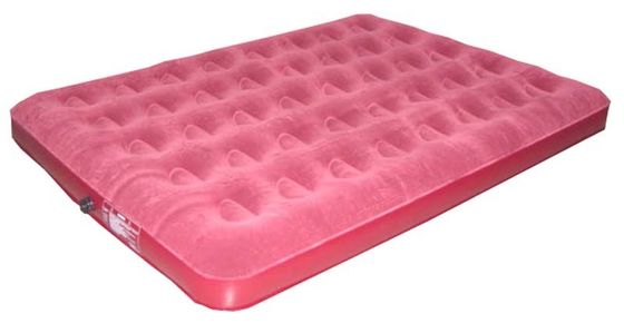 Green Inflatable Flocking Air Beds Mattress For Bedroom 76"x18"