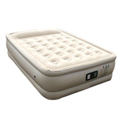 Durable PVC Inflatable Air Beds Flocked Soft For Sleeping