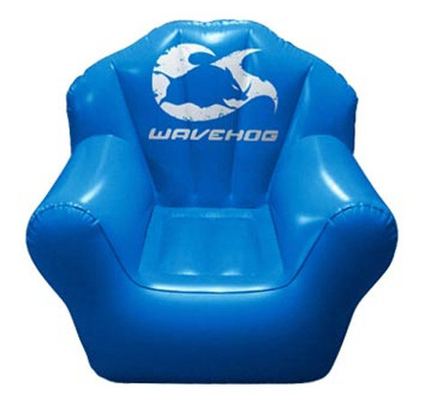 PVC inflable azul doble de la silla del sofá de Seat para el sitio del partido