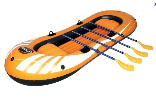 Sistema inflable amistoso del barco del Pvc de 4 personas de Eco con 4 remos determinados