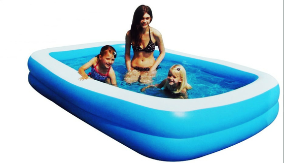 Piscinas inflables cuadradas azules para 3 el grueso de la persona 0.3m m