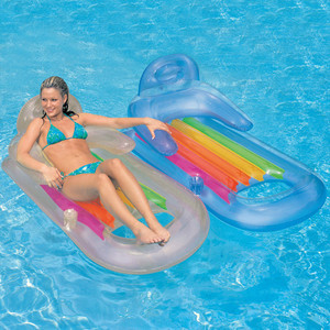 Colchón de aire inflable durable para los adultos, salón plástico de la playa