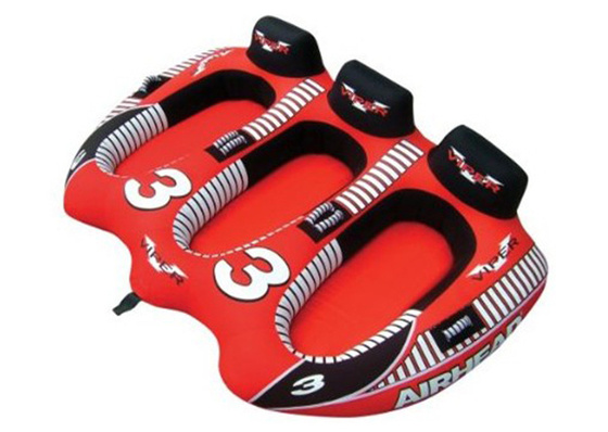 Rojo remolcable del tubo del esquí del agua de 3 personas con En71 la aprobación, 94x71inch