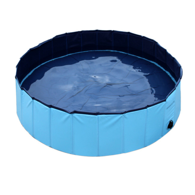 Pequeño azul de la tina de baño del animal doméstico/del Pvc de la piscina para el lavado del perro