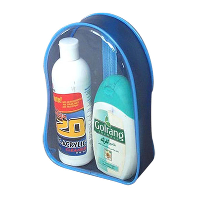Bolsos claros transparentes para el empaquetado cosmético, bolso del PVC del artículo de tocador del viaje